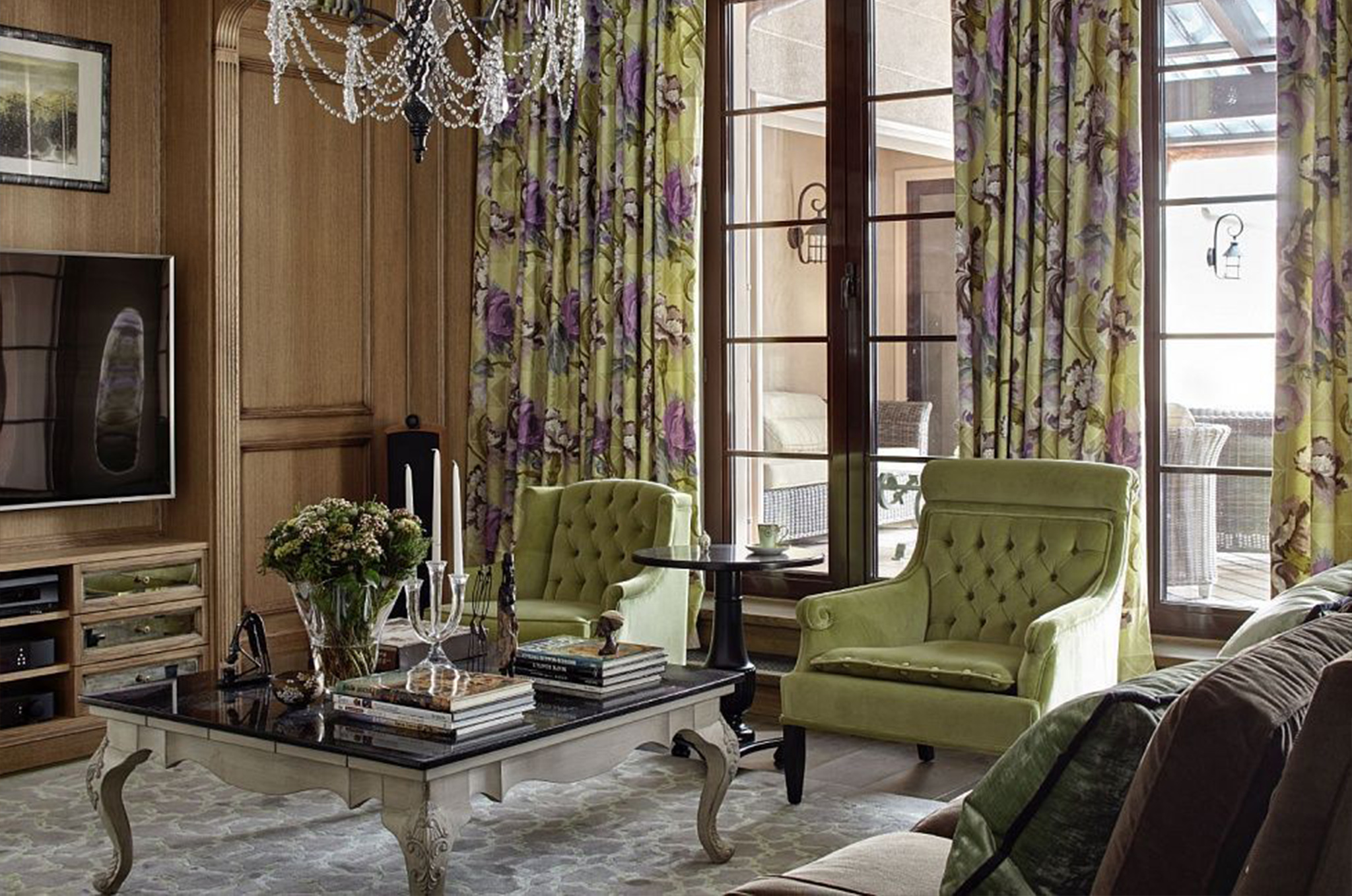 Architecte d interieur Moscou - Salon Penthouse luxe